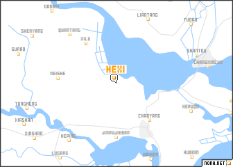 map of Hexi