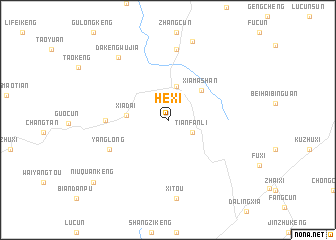 map of Hexi