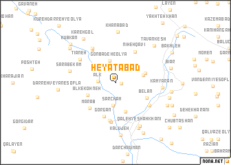 map of Hey‘atābād