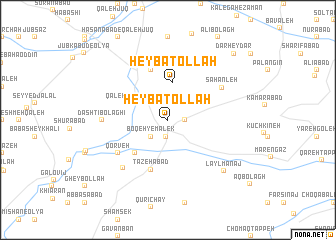 map of Heybatollāh