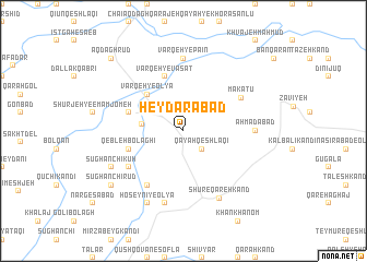map of Ḩeydarābād