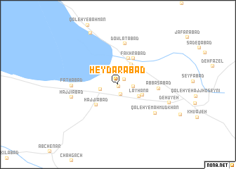 map of Ḩeydarābād