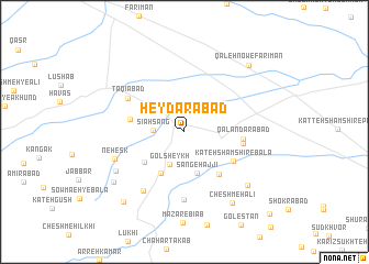 map of Ḩeydarābād