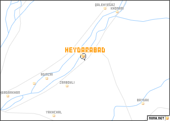 map of Ḩeydarābād
