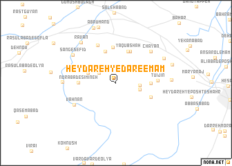 map of Ḩeydareh-ye Dār-e Emām