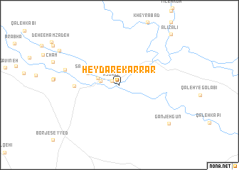 map of Ḩeydar-e Karrār