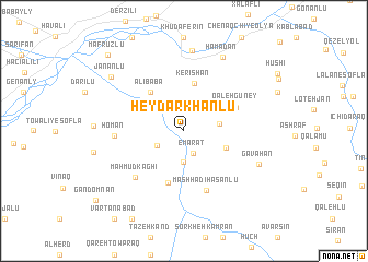 map of Ḩeydarkhanlū