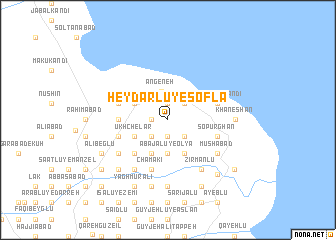 map of Ḩeydarlū-ye Soflá