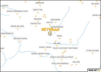 map of Ḩey Ḩājjī
