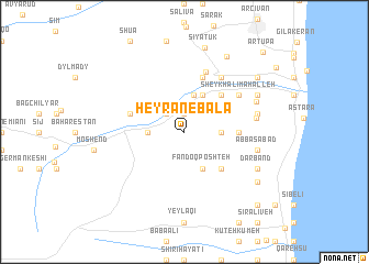 map of Ḩeyrān-e Bālā