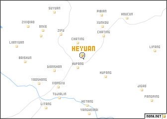 map of Heyuan