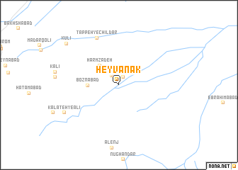 map of Ḩeyvānak