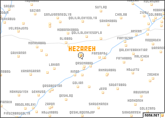 map of Hezāreh