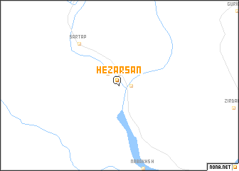 map of Hezārsān