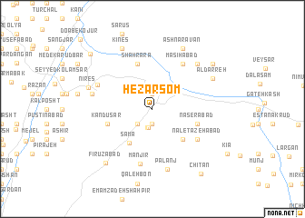 map of Hezār Som