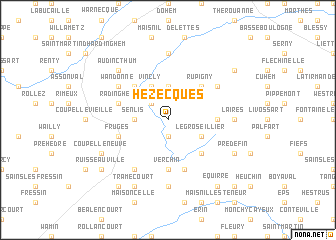 map of Hezecques