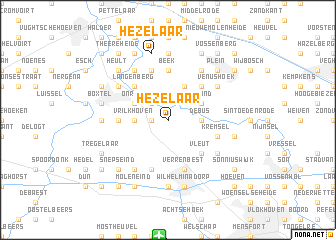 map of Hezelaar