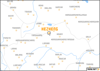map of Hezheng