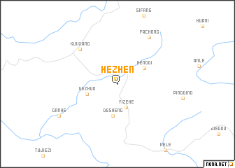 map of Hezhen