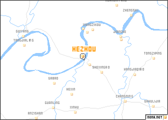 map of Hezhou