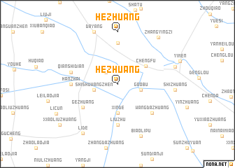 map of Hezhuang