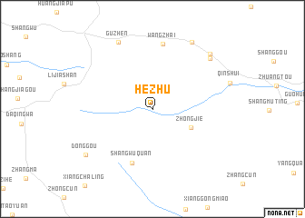 map of Hezhu