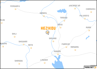 map of Hezikou