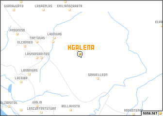 map of H. Galena