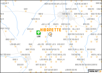 map of Hibarette