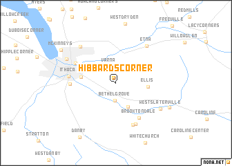 map of Hibbards Corner