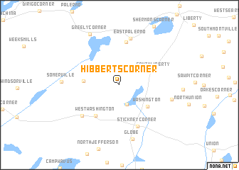 map of Hibberts Corner