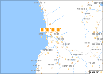 map of Hibunauan