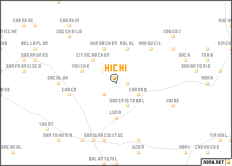 map of Hichí