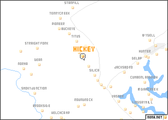 map of Hickey