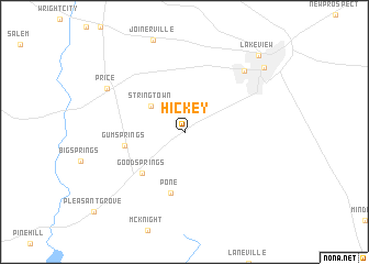 map of Hickey