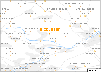 map of Hickleton