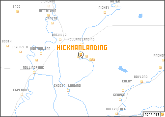 map of Hickman Landing