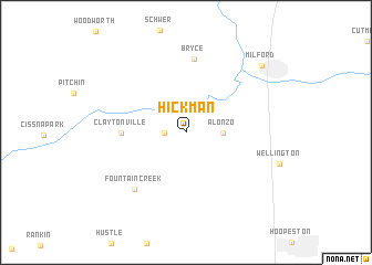 map of Hickman