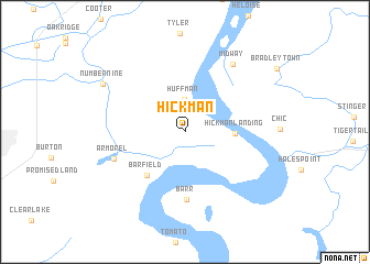 map of Hickman