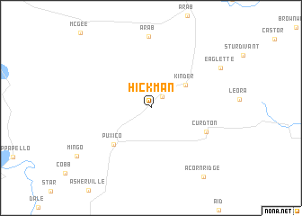 map of Hickman