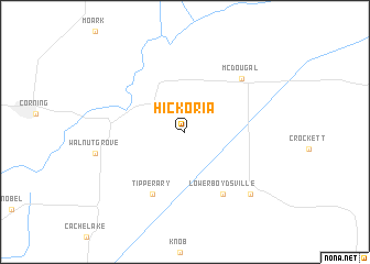 map of Hickoria