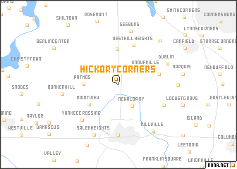 map of Hickory Corners