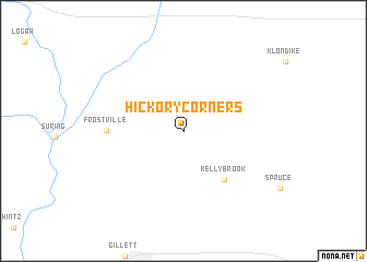 map of Hickory Corners