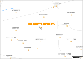 map of Hickory Corners