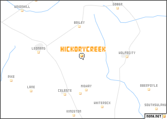 map of Hickory Creek