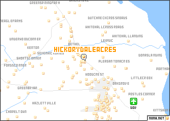 map of Hickory Dale Acres