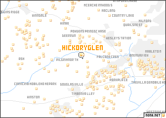 map of Hickory Glen