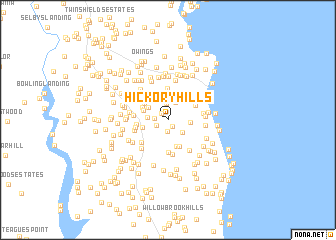 map of Hickory Hills