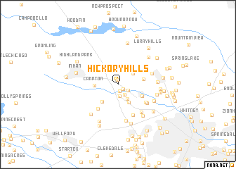 map of Hickory Hills