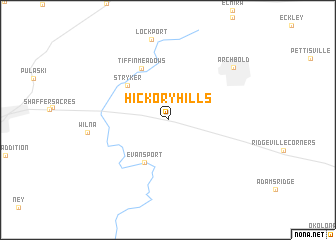 map of Hickory Hills